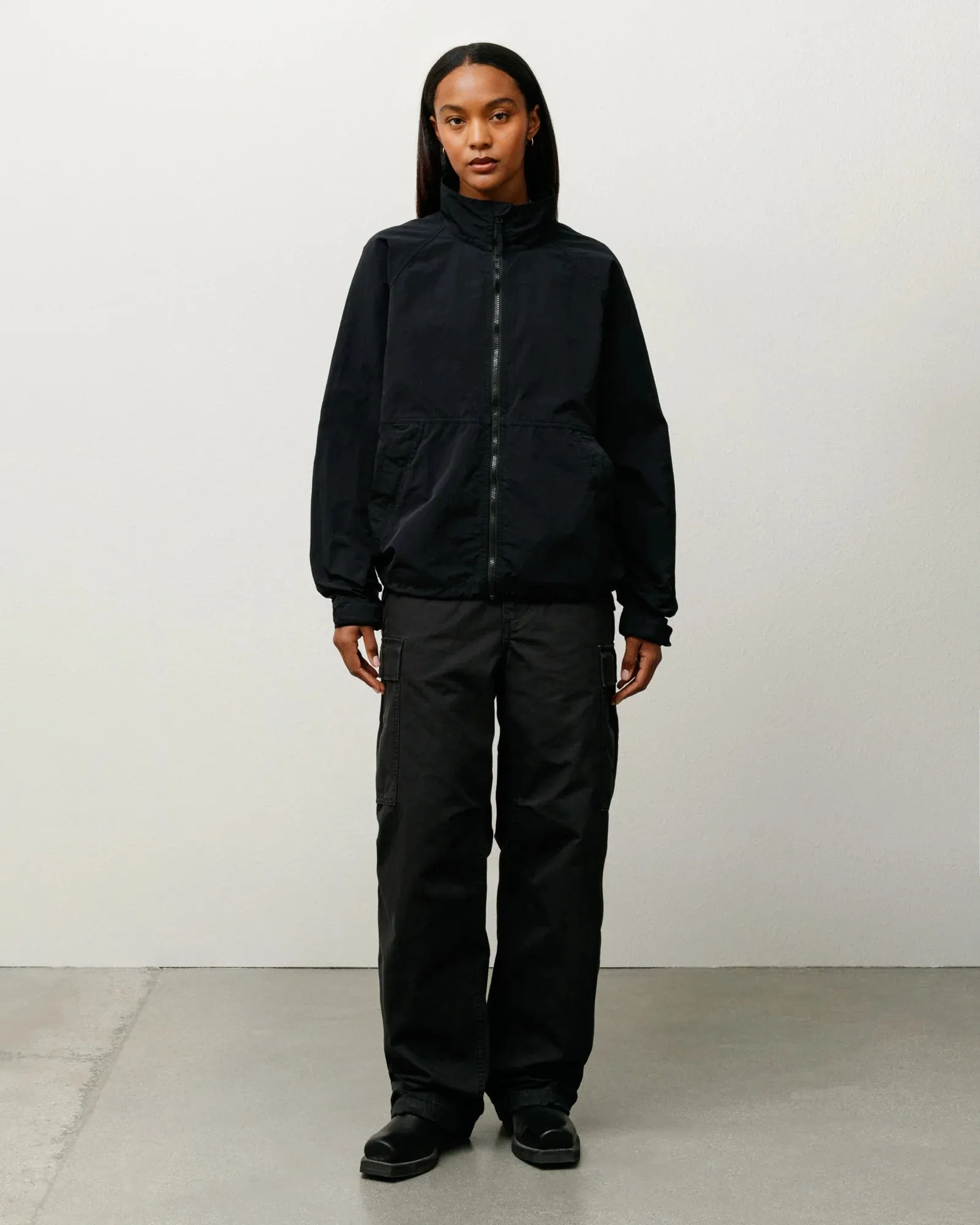 Stssy - Men's Warm Up Jacket - (Black)