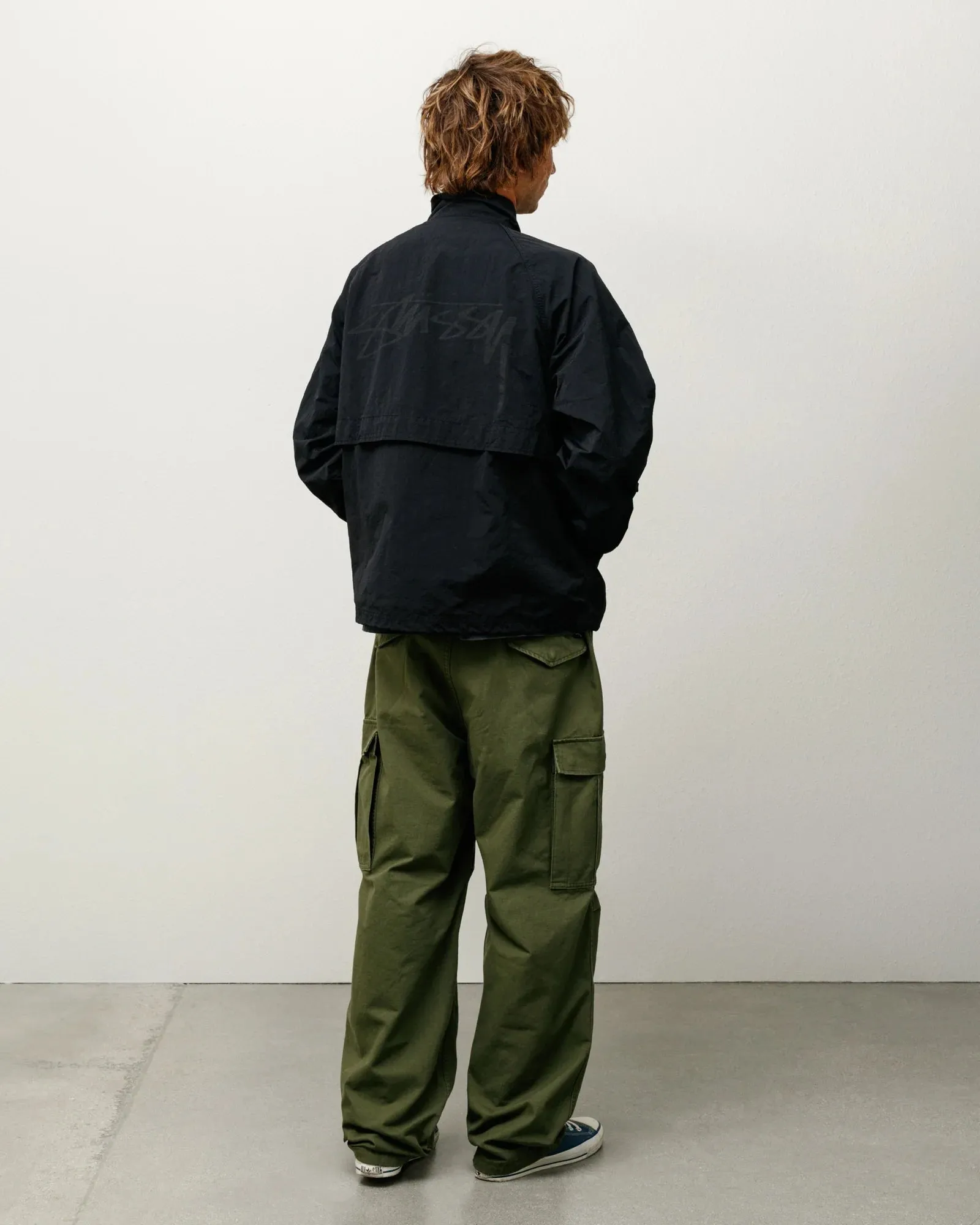 Stssy - Men's Warm Up Jacket - (Black)