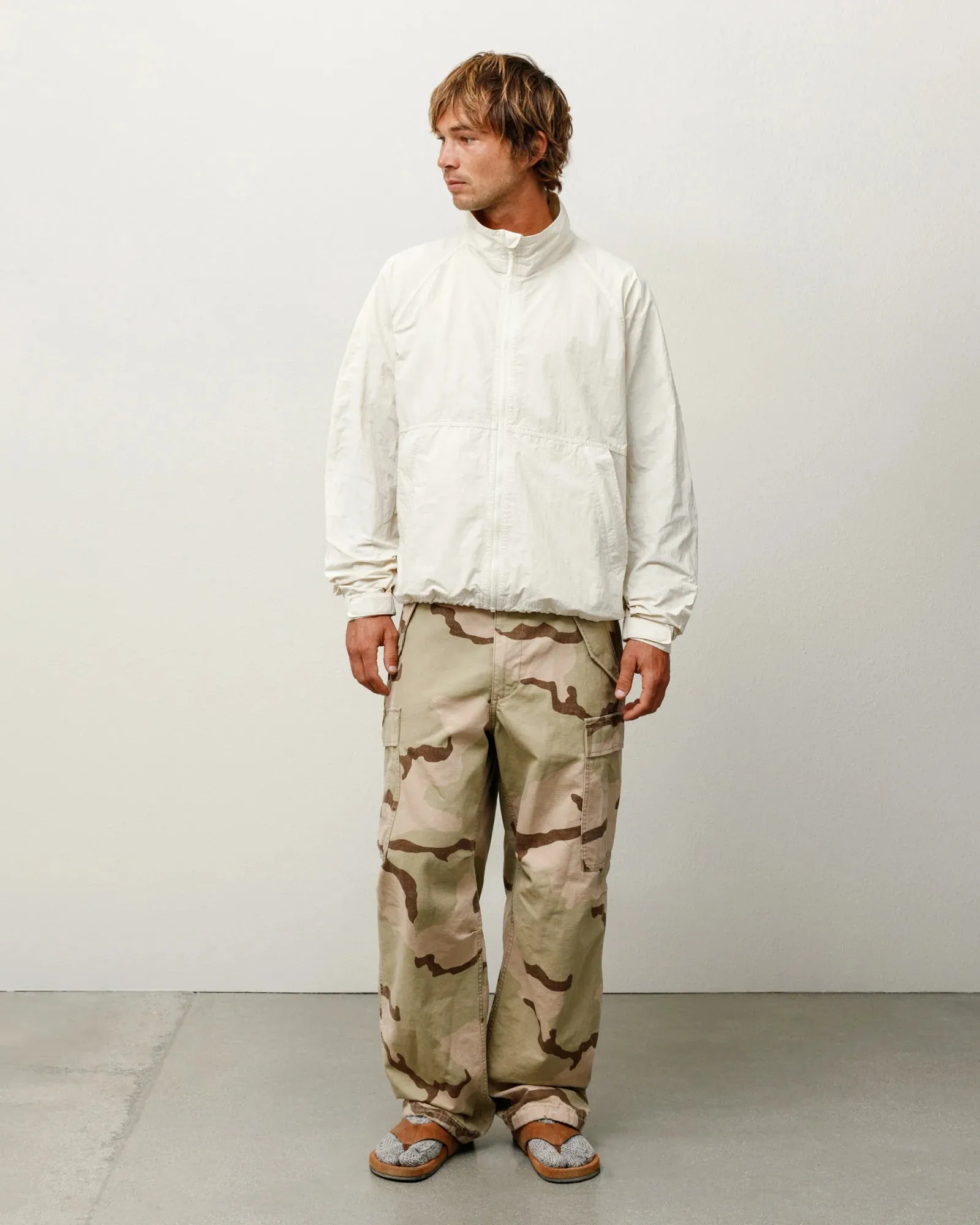 Stssy - Men's Warm Up Jacket - (Bone)