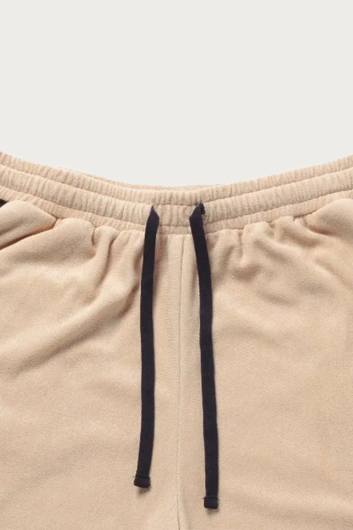 Tri-Blend Pile Half Pants - Beige