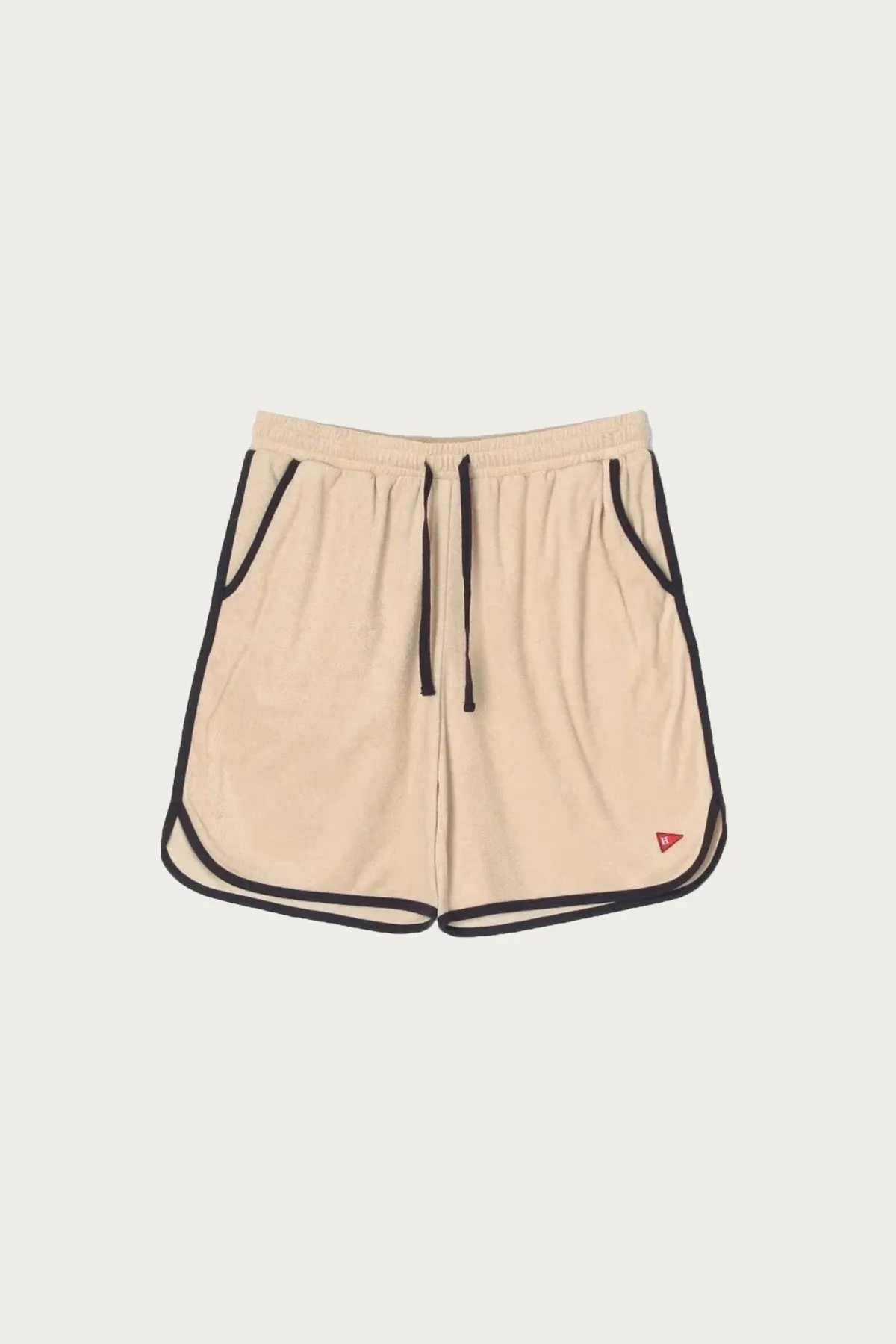 Tri-Blend Pile Half Pants - Beige