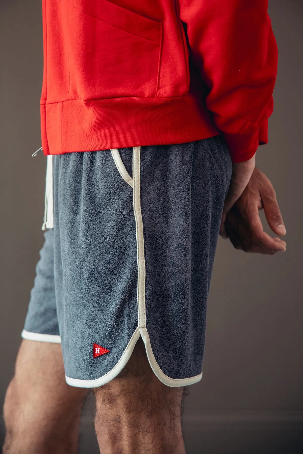 Tri-Blend Pile Half Pants - Grape