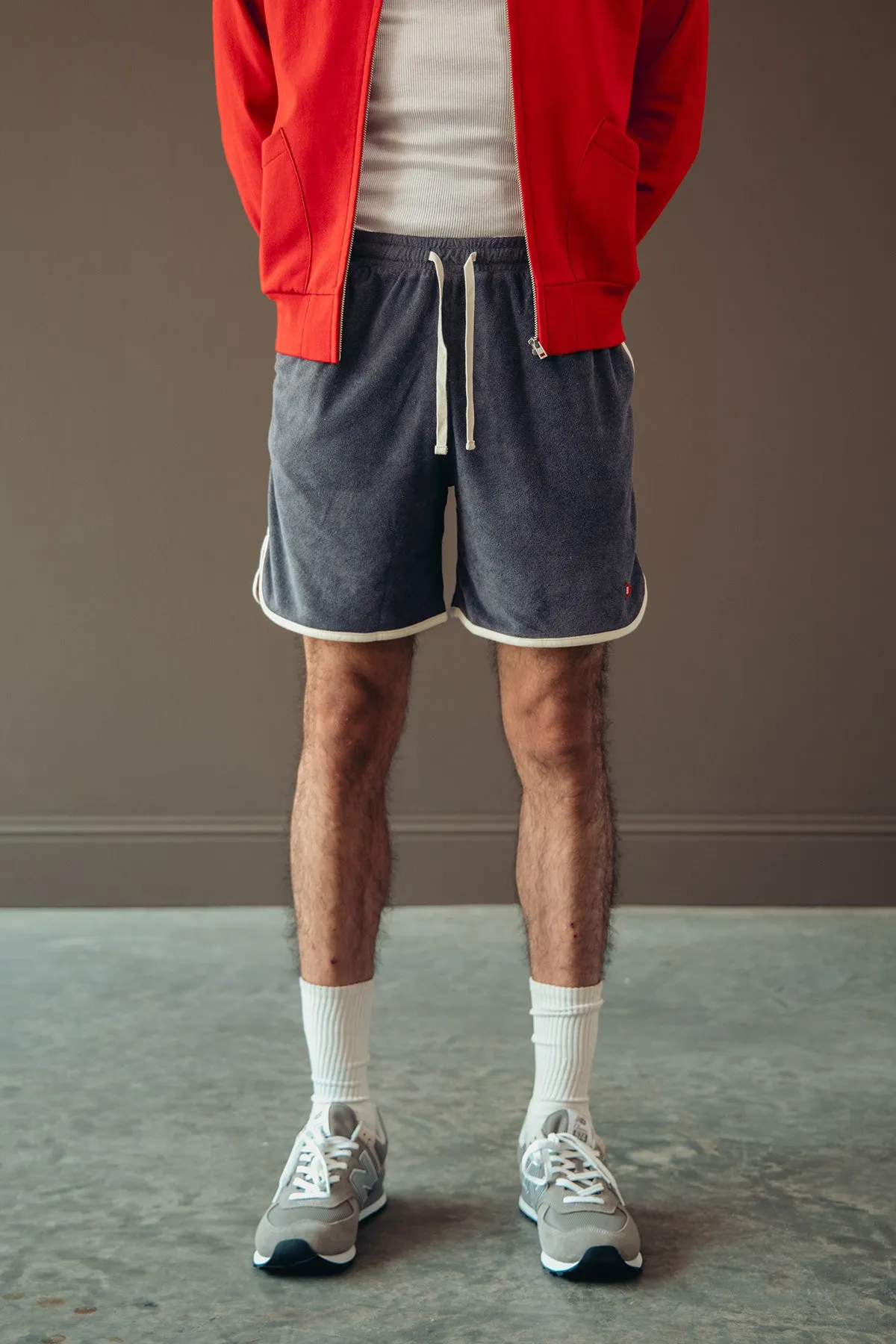 Tri-Blend Pile Half Pants - Grape