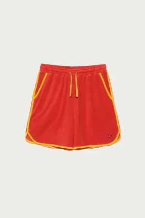 Tri-Blend Pile Half Pants - Orange