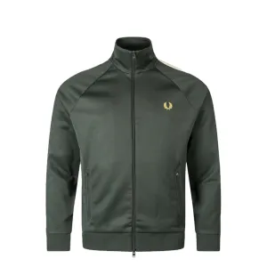 TWO COLOUR TAPE TRACK JACKET COURT GREEN