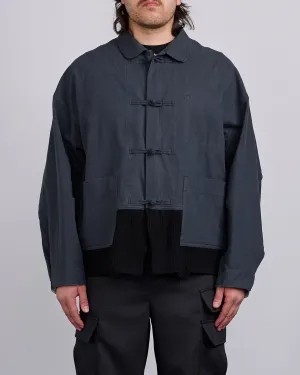 UNDERCOVER Cotton-Linen Toggle Blouson Charcoal