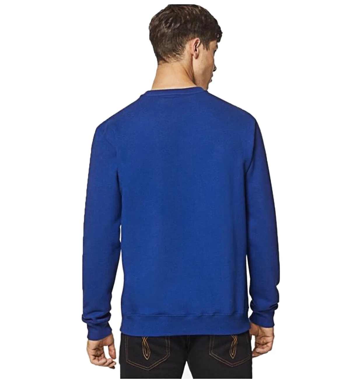 Versace Logo White Crystal Sweatshirt (Blue)