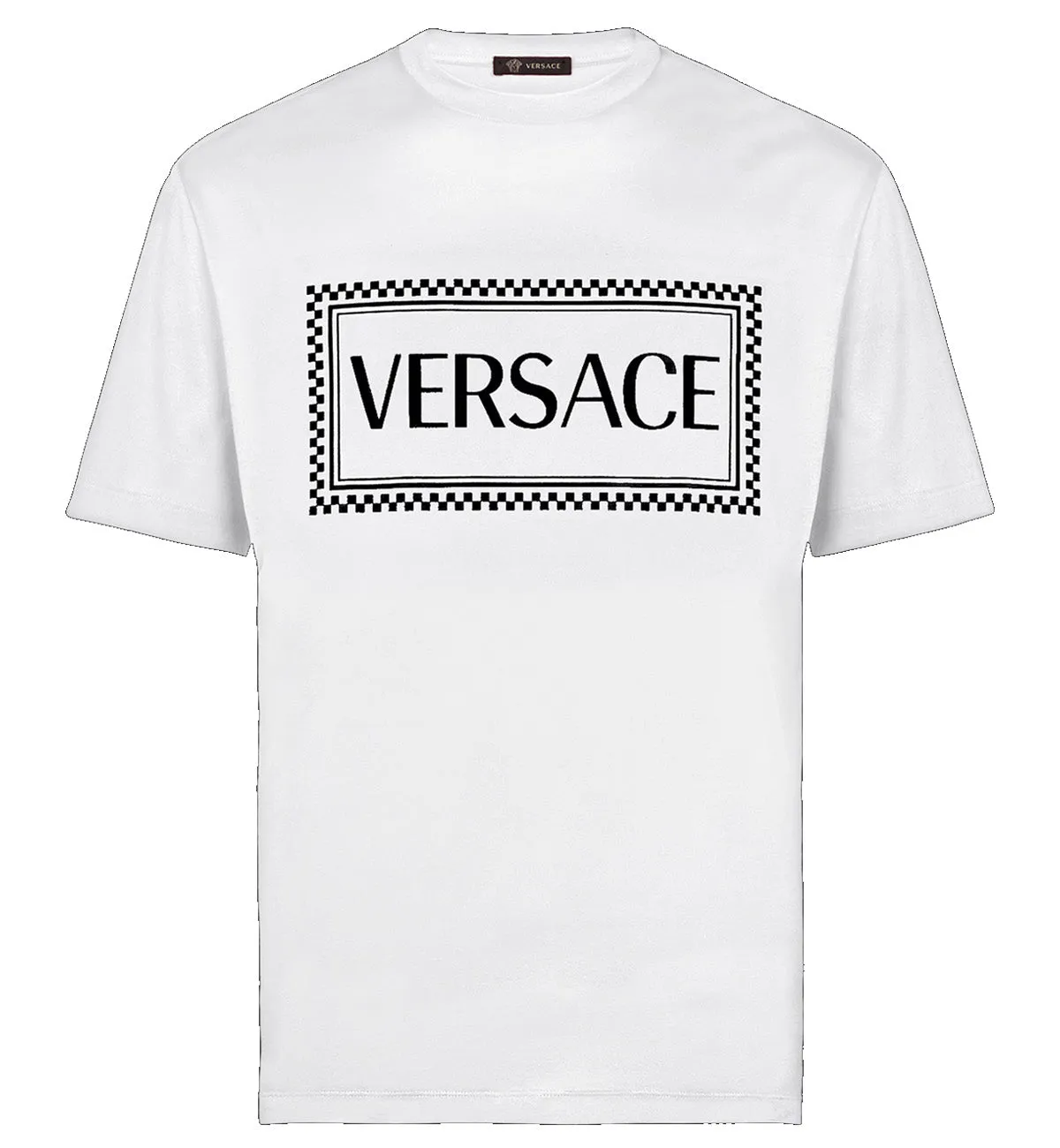 Versace Vintage 90s Logo Inside Tee (White)