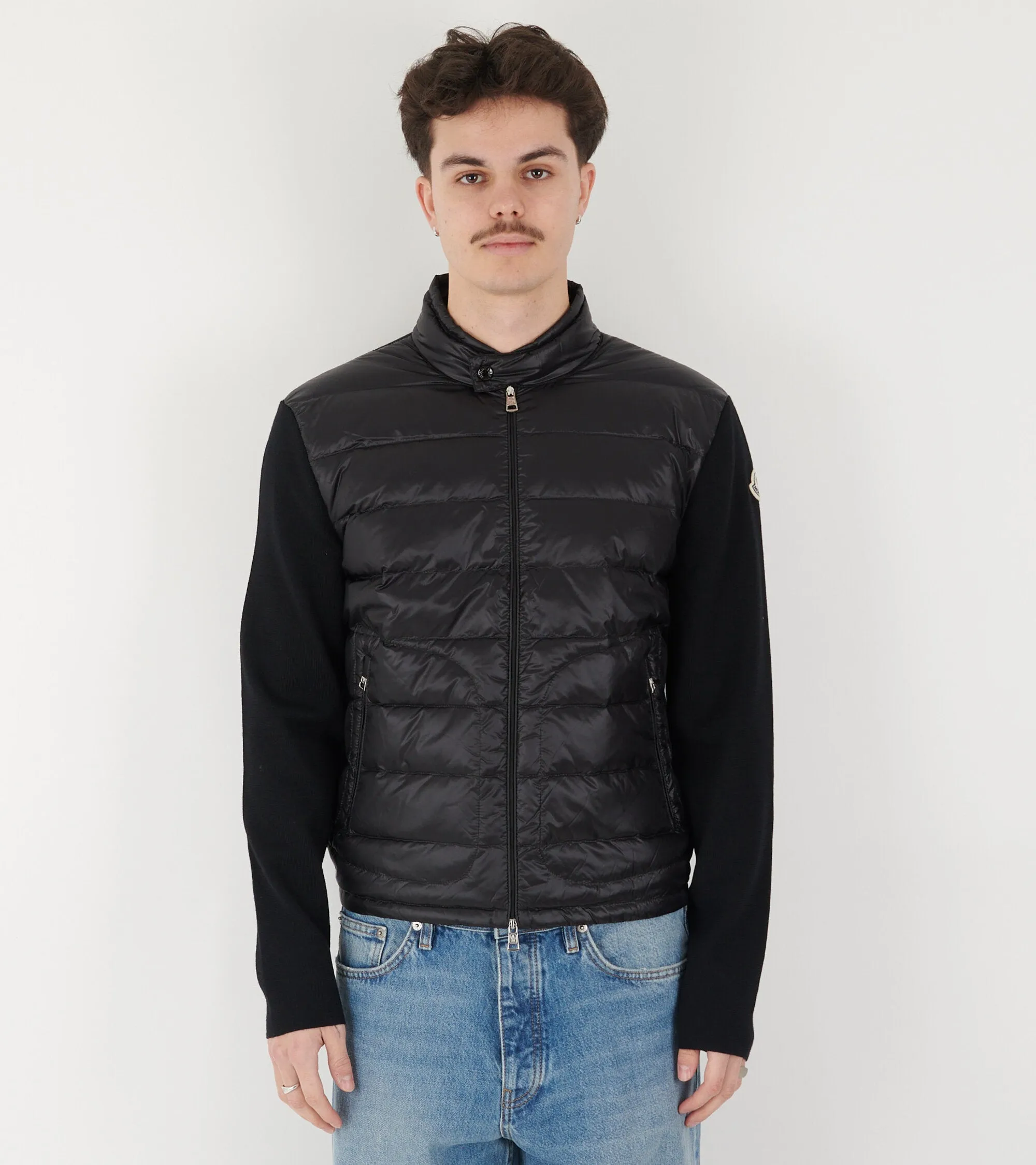 Virgin Wool Cardigan Tricot Black
