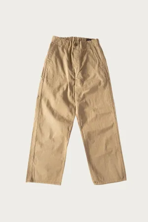 Wide Fit French Work Pants - Khaki