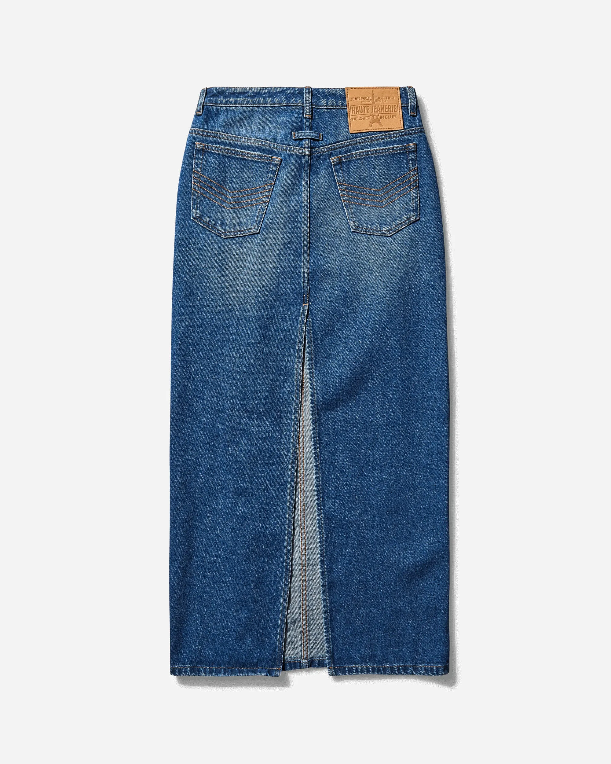 Women's Buttoned Denim Skirt Blue