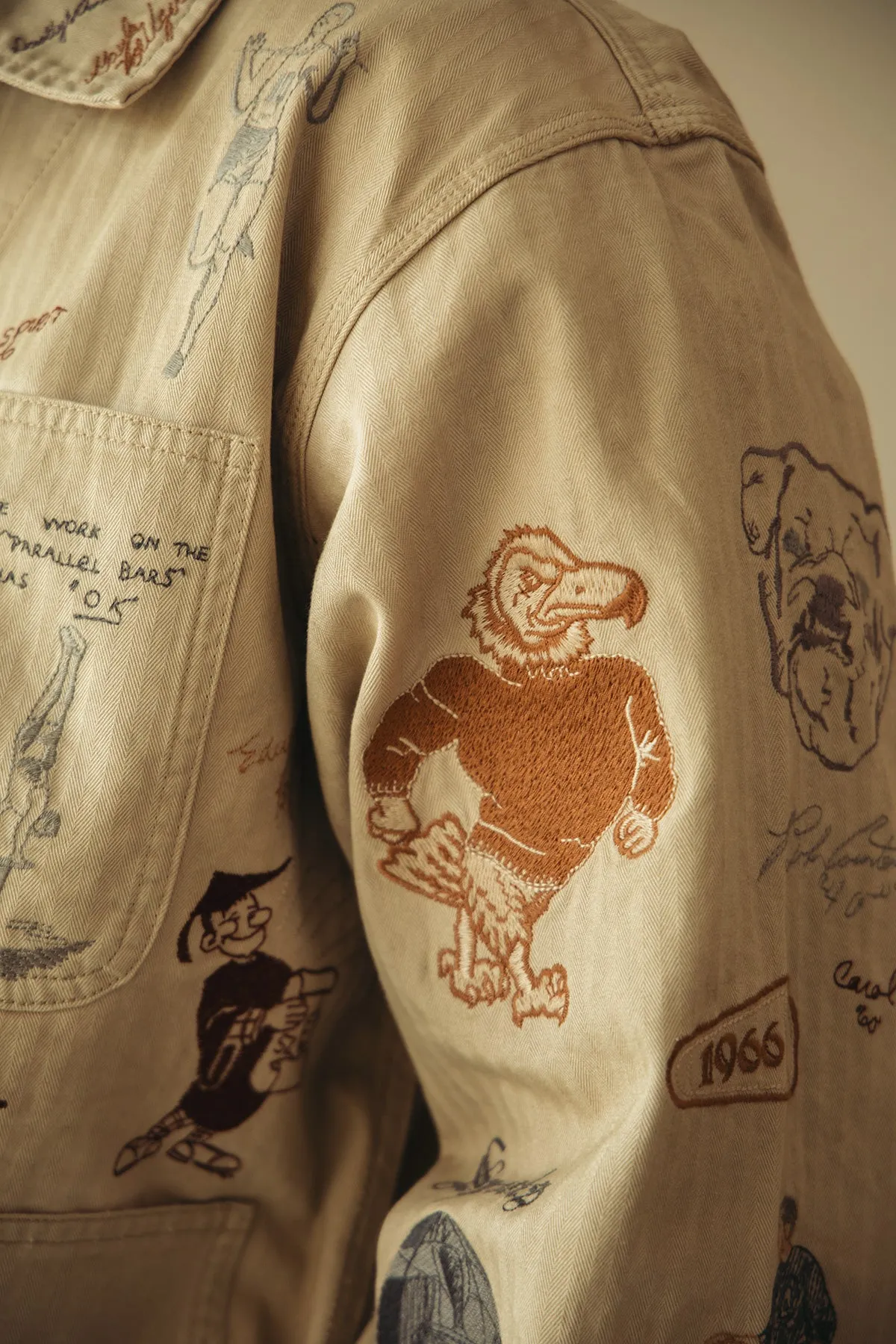 Yearbook Reunion Jacket - Tan