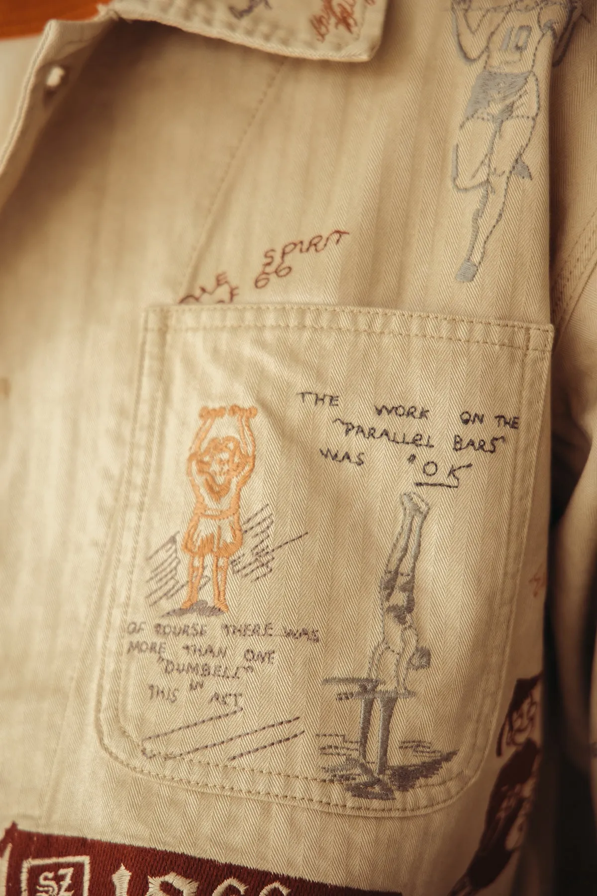 Yearbook Reunion Jacket - Tan